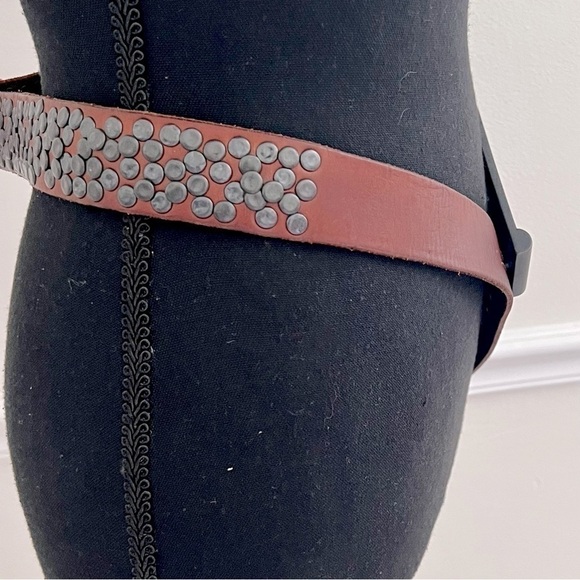 Joe’s Jeans Brown Leather with Studs Belt - Picture 3 of 10